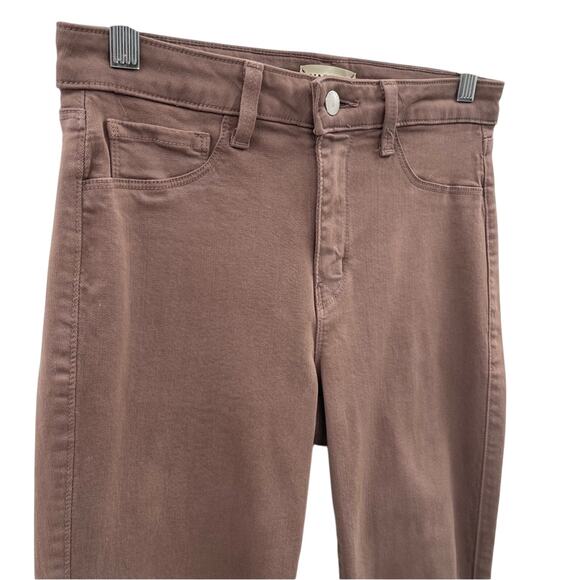 L’AGENCE MARGOT SKINNY HIGH RISE SKINNY PANTS JEANS IN PINE BARK BROWN SIZE 27 - Picture 3 of 9